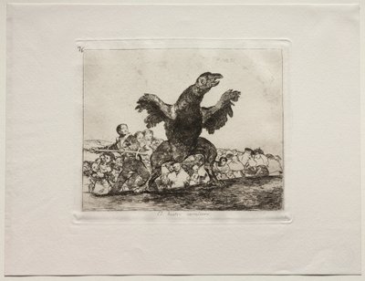 Die Schrecken des Krieges: Ein fleischfressender Geier von Francisco de Goya