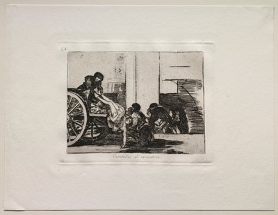 Die Schrecken des Krieges: Wagenladungen zum Friedhof von Francisco de Goya