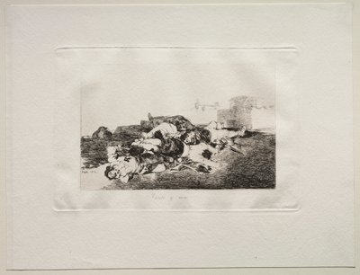 Die Schrecken des Krieges: Noch schlimmer, 1810 von Francisco de Goya