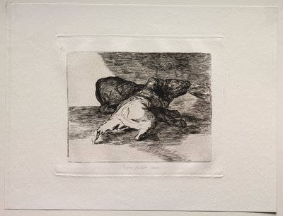 Die Schrecken des Krieges: Er bekommt etwas dafür. von Francisco de Goya