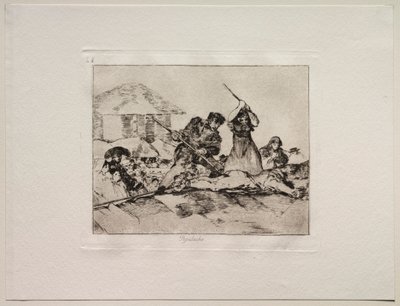 Die Schrecken des Krieges: Pöbel von Francisco de Goya