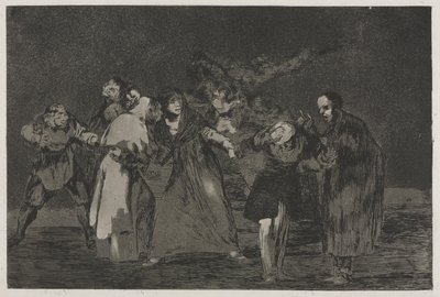 Die Sprichwörter: Wunden heilen schneller als hastige Worte von Francisco de Goya
