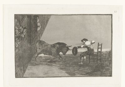 Herausforderung von Martincho in der Arena von Zaragoza (Serientitel) von Francisco de Goya