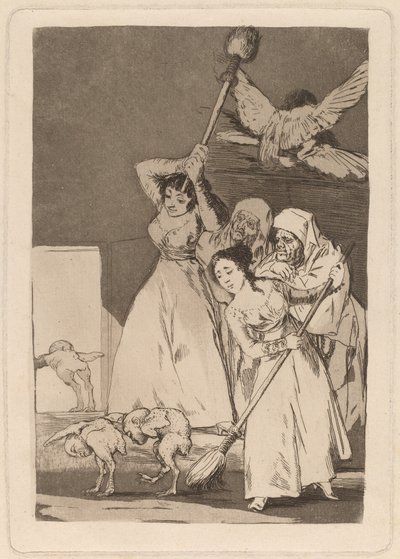 Da gehen sie gerupft von Francisco de Goya