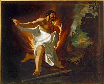 Herkules verbrannt durch das Hemd des Zentauren Nessus von Francisco de Zurbaran
