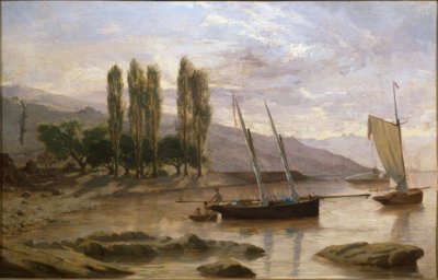 In Courtinoz bei Lutry mit Schloss Montagny von Francois-Louis-David Bocion