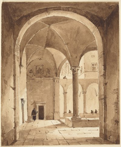 Ein Kreuzgang von Francois-Marius Granet