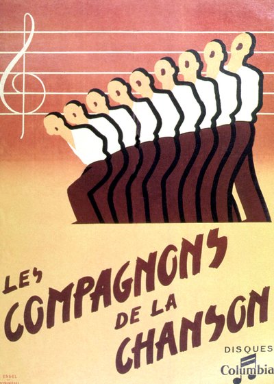 "Les Compagnons de la chanson" von Francois emile Popineau