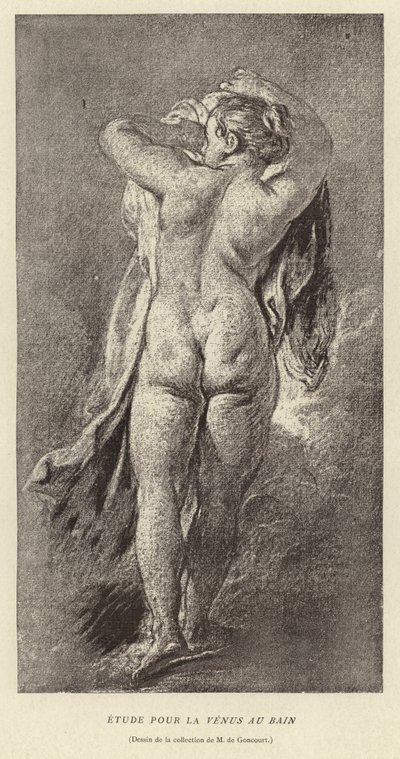 Studie für die Venus im Bad von Francois (after) Boucher