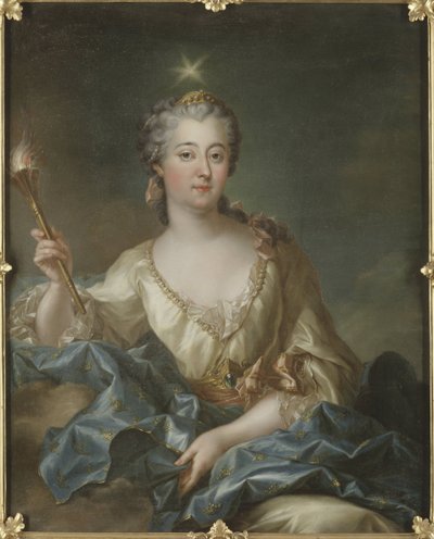 Porträt von Luise Ulrike von Preußen (1720-1782), Königin von Schweden, von François-Adrien Grasognon Latinville von Francois Adrien Grasognon Latinville