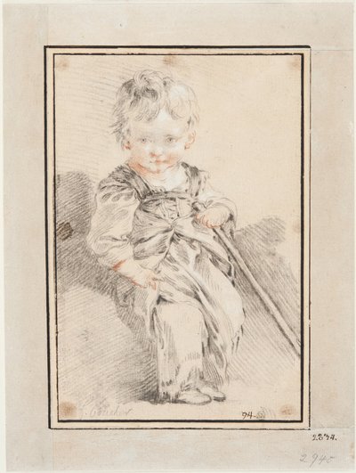 Sitzender Junge von François Boucher