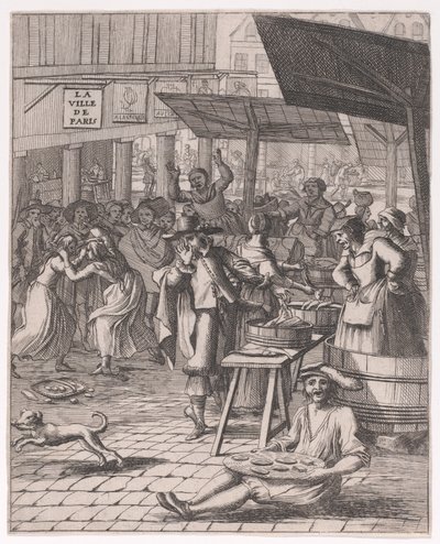 Ein Fischmarkt; aus Divers sujets Remarquables tirez de L
