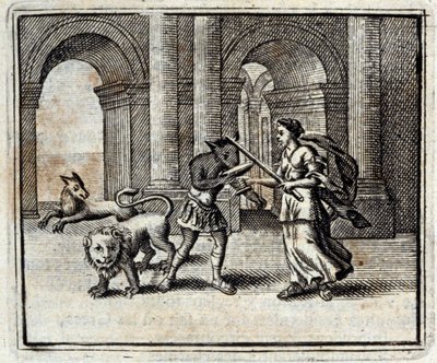 Die Gefährten des Odysseus. Fabeln von Jean de La Fontaine. Illustration von François Chauveau. Ausgabe von 1728. von Francois Chauveau