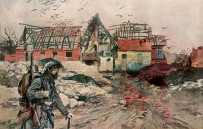 Die Ruinen von Ablain-Saint-Nazaire, Artois, Frankreich, 18. Dezember 1915 von Francois Flameng