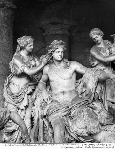 Apollo, betreut von den Nymphen im Hain der Bäder von Apollo, ausgeführt mit der Hilfe von Thomas Regnaudin (1622-1706) 1666-75 (Detail) von Francois Girardon