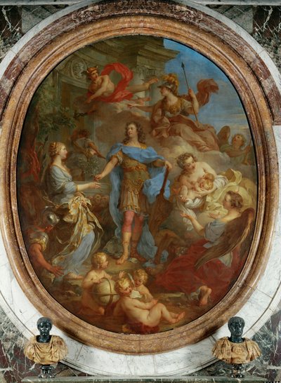 König Ludwig XV. bringt Frieden nach Europa von Francois Lemoyne