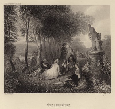 Fete champetre von Francois Louis Joseph Watteau