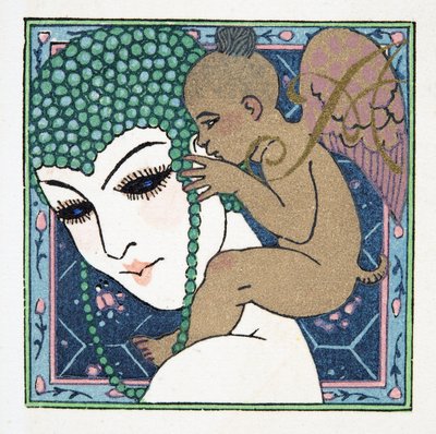Buchstabe A, aus Personages de Comedie, veröffentlicht 1922 von Francois Louis Schmied