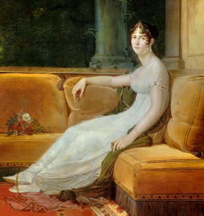 Porträt der Kaiserin Joséphine de Beauharnais (1763-1814) in ihrem Salon in der Malmaison. Gemälde von François Gérard (1770-1837) 1801 Malmaison, Musée du Château (Detail) von Baron François Pascal Simon Gérard