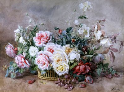 Die schönsten Blumen. Gemälde von Francois Rivoire (1842-1919) Private Sammlung. von Francois Rivoire