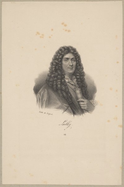 Jean-Baptiste Lully (1632 Florenz - 1687 Paris) - französischer Komponist italienischer Herkunft von Francois Seraphin Delpech