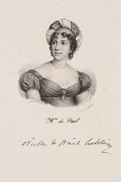 Porträt von Madame de Staël von Francois Seraphin Delpech