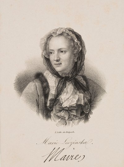 Porträt von Maria Leszczyńska von Francois Seraphin Delpech
