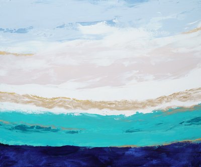 Teal Ozean Gelassenheit von Françoise Wattré