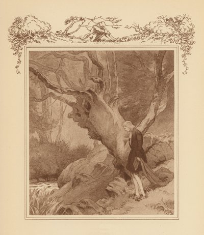 Illustration für Grays Elegie (Farblithografie) von Frank Adams