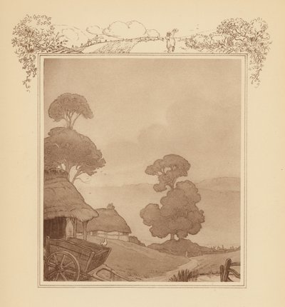 Illustration für Grays Elegie (Farblithografie) von Frank Adams