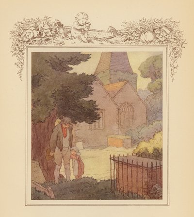 Illustration für Grays Elegie von Frank Adams