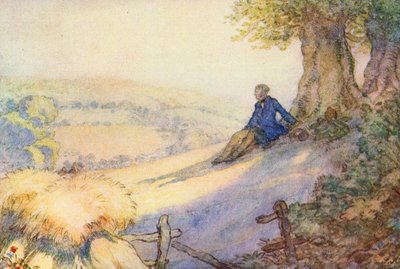Illustration für Der Gelehrte-Zigeuner von Matthew Arnold von Frank Adams