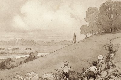 Illustration für Der Gelehrte-Zigeuner von Matthew Arnold von Frank Adams