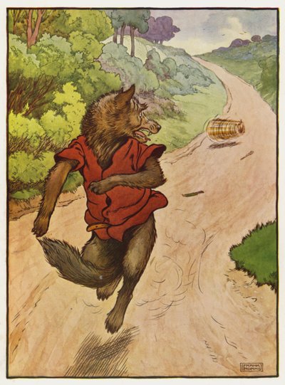 Illustration für Die drei kleinen Schweinchen von Frank Adams