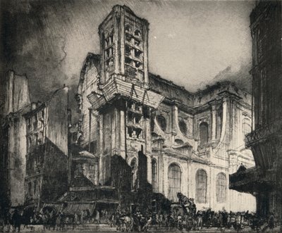 Kirche St. Nicholas-du-Chardonnet von Frank Brangwyn
