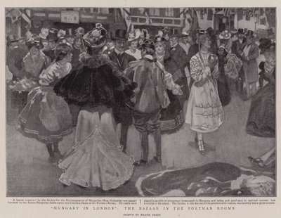 Ungarn in London, der Basar in den Portman Rooms von Frank Craig