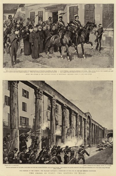 Die Krise in Italien, die Unruhen in Mailand von Frank Craig