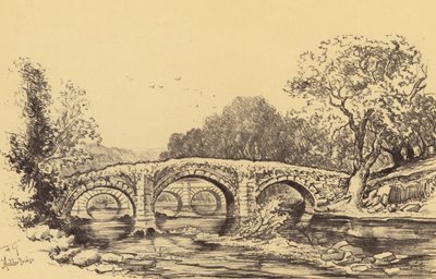 Cromwells Brücke am Hodder von Frank Greenwood
