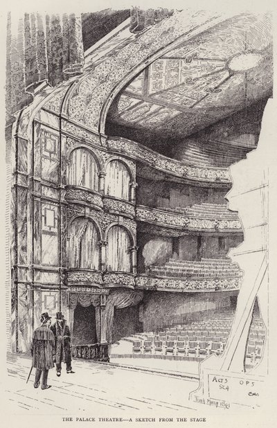 Innenraum des Palace Theaters, London von Frank Murray