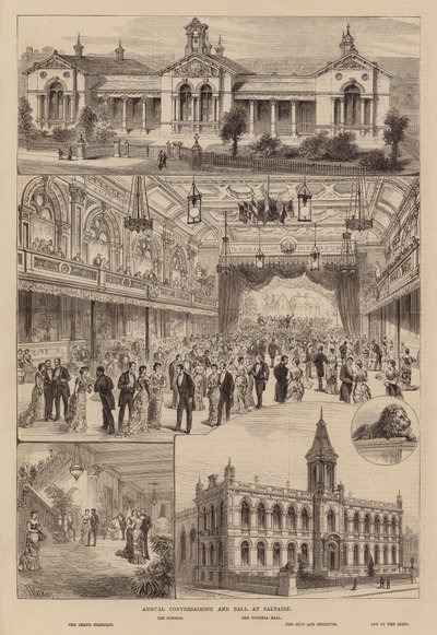Jährliche Conversazione und Ball in Saltaire, Yorkshire von Frank Watkins