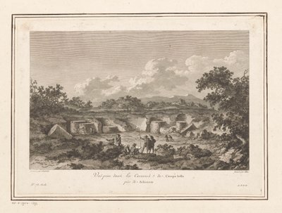 Ansicht des Steinbruchs bei Campo Bello, Selinunte von François Allix