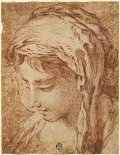 Kopf einer Frau von François Boucher