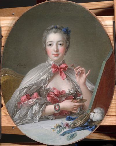 Madame de Pompadour bei ihrer Toilette, ca. 1760 von François Boucher
