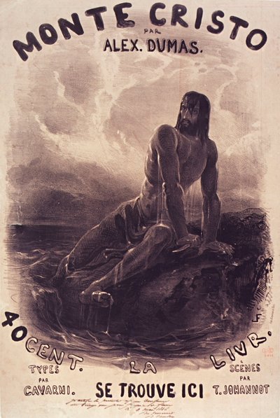 Louis Français-Dantès auf seinem Felsen von Francois Louis Francais