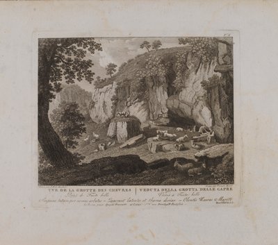 Uve (sic) der Grotte des Chevres (Nr. X) von François Morel