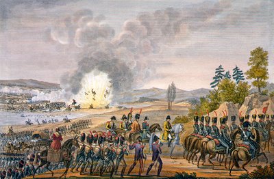 Der französische Rückzug nach der Schlacht von Leipzig, Deutschland, 19. Oktober 1813 von François Pigeot