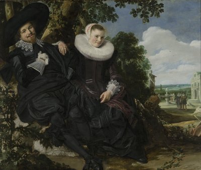 Porträt eines Paares, wahrscheinlich Isaac Abrahamsz Massa und Beatrix van der Laen, ca. 1622 von Frans Hals
