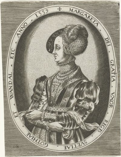Porträt von Königin Margaretha Leijonhufvud von Schweden von Frans Huys