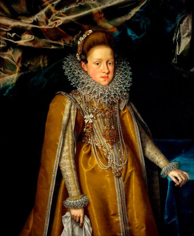 Porträt von Erzherzogin Maria Maddalena von Österreich, Großherzogin der Toskana von Frans II Pourbus