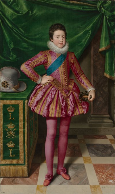 Porträt von König Ludwig XIII. von Frankreich, 1611 von Frans II Pourbus